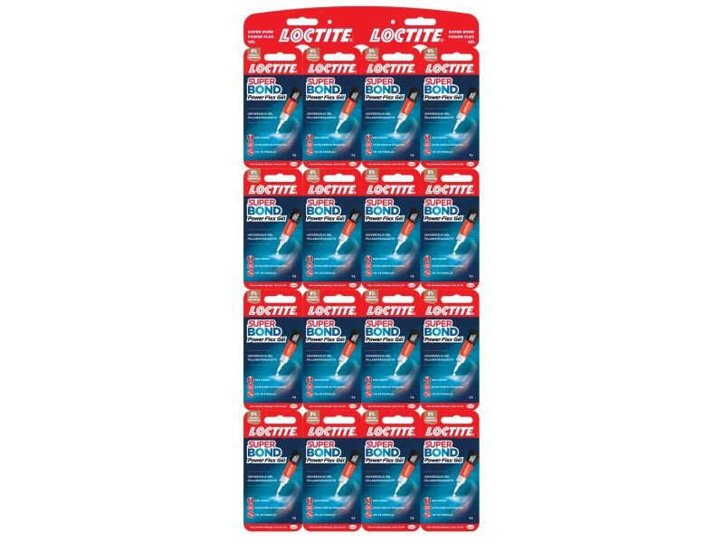 Loctite Super Bond Power Flex gél 16db x 2g-os tábla