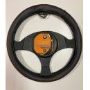 Műbőr Fekete piros varrással 37-39cm